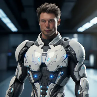 Tall handsome and muscular man with gorgeous blue eyes wearing high tech futuristic armour multiple expressions and poses