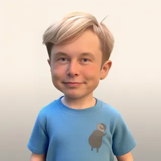 an attractive athletic 6 year old boy with bright blue eyes blonde short hair blue short sleeve shirt