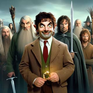 the hobbit movie poster with the hobbit and the other characters