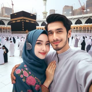 couple in muslim dress