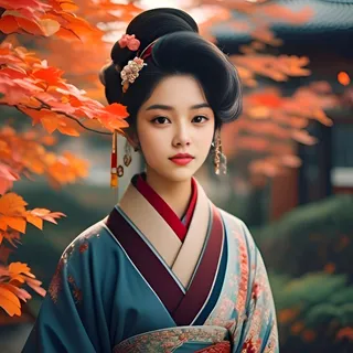 woman in traditional japanese clothing